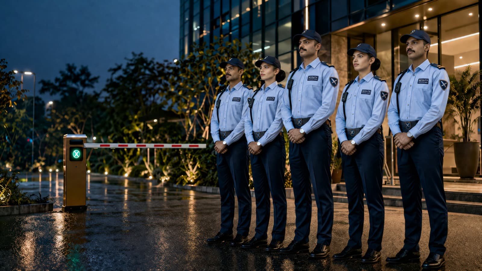ScoutX Security Guards on duty across Delhi NCR